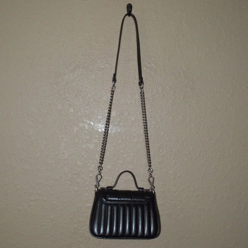 New Gucci GG Black Quilted Marmont Top Handle Shoulder Handbag - Picture 5 of 14